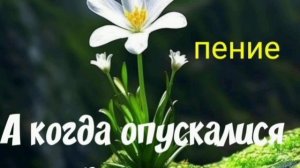 А когда опускалися руки мои,... : христианское пение