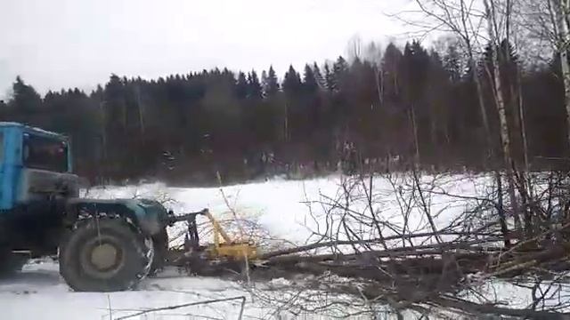 Очистка полей от мелколесья. Выкорчевка деревьев и кустарников