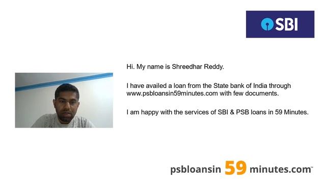 Personal Loan - State Bank of India - PSB Loans in 59 Minutes - Customer Testimonials #21 смотреть онлайн
