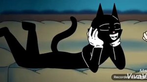 это кот страшный,мультяшный кот