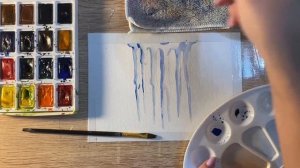 Как нарисовать сосульку карандашом и акварелью начинающим | Рисунок для детей