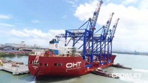 New Container Cranes Arrive at Crowley Puerto Rico Services’ Isla Grande Terminal in San Juan