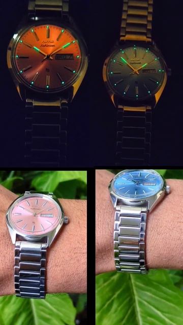 HMT Kohinoor Quartz Sunray Watch Lume Shots #india #bharat #fashion #indian