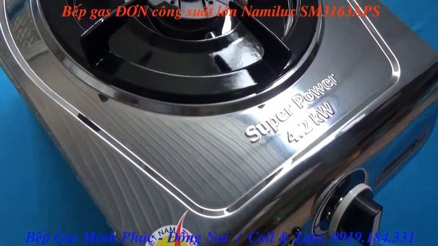 Bếp gas ĐƠN công suất lớn Namilux SM3163APS смотреть онлайн