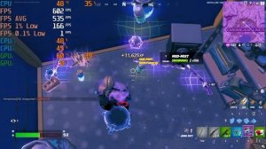 1080p Performance Low, FortNite, I7 13700k, RTX 3080 5600Mhz D5, FPS Average Benchmark