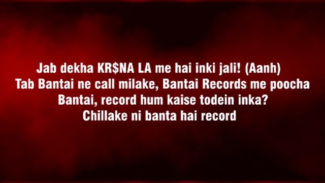 Karma - Google pay Diss  lyrics