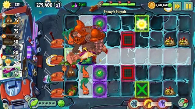 Plants vs Zombies 2 Penny Pursuit Fila-mint Week 219 Day 1-5 Boss Fight Gameplay