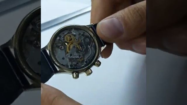 хронограф 3133 Позолоченый смотреть онлайн