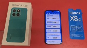 Unboxing & Antutu Benchmark HONOR X8c 8/128Gb (ABR-LX1)