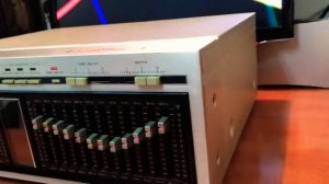 Kenwood GE-1000 Silver Vintage Stereo Equalizer With Reverb Effect