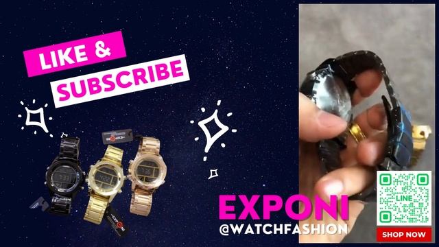 นาฬิกาข้อมือแฟชั่น EXPONI กันน้ำ 100% ได้ 30 M смотреть онлайн