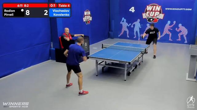 14:30 Пирвели Родион 3-1 Коваленко Вячеслав  стол 4  ЮГ-3  13.08.22 смотреть онлайн