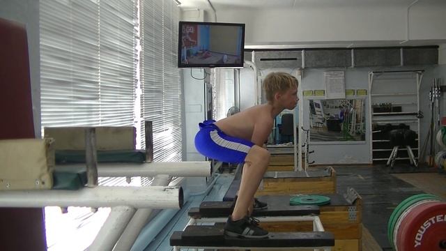 Мирсков Евгений, 12 лет, вк 45 Тяга из КОЛОДЦА 30 кг смотреть онлайн