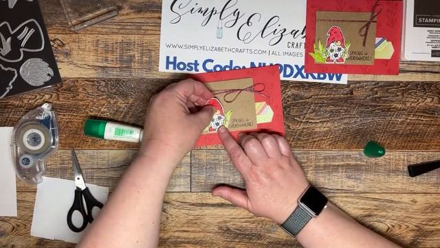 Stampin Up! Friendly Gnomes and Gnome dies - Monday Free Class