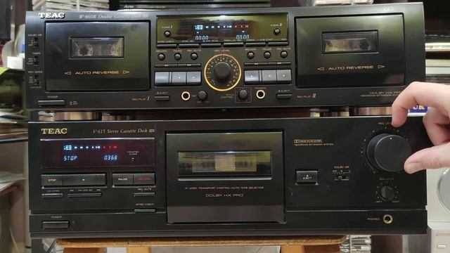 Teac V-615 vs Teac W-860R обзор и характеристики teac cassette deck recorder