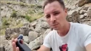 следы динозавров в горах Таджикистане