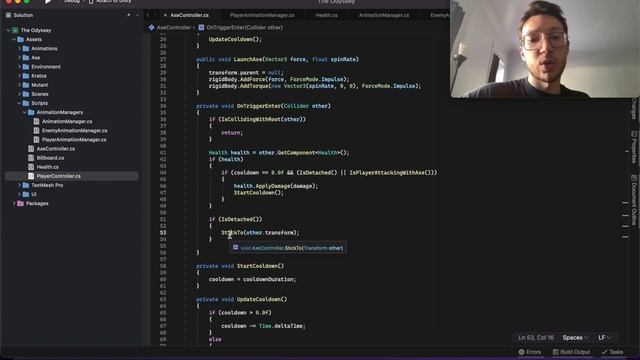 God of War LEVIATHAN AXE Mechanics in Unity! смотреть онлайн