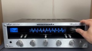 Marantz 2215B Vintage Receiver - Demo video after repair & restoration