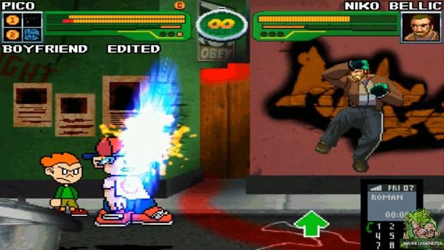 M.U.G.E.N. Battles | Pico/Boyfriend vs Niko Bellic смотреть онлайн