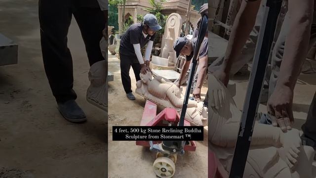 HANDLING 4 FEET, 500 KG STONE RECLINING BUDDHA STATUE AT STONEMART™ смотреть онлайн