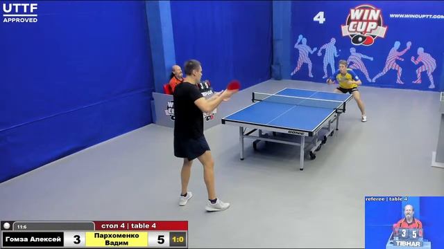 13:00 Гомза Алексей 3-0 Пархоменко Вадим стол 4 ЮГ-1 03.09.21 смотреть онлайн