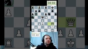 Французская защита, гамбитный стиль  #шахматы #chess