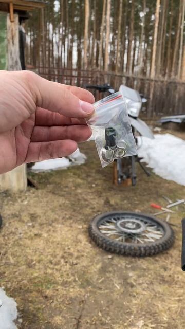 Ремонт колеса на мотоцикле  зид250 166fmm своимируками весна мотоцикл эндуро ремонт