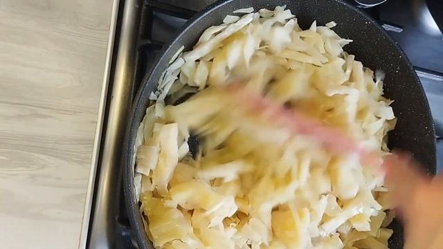 ПОСТНОЕ БЛЮДО! Жареная квашеная капуста. смотреть онлайн