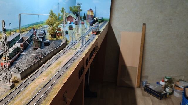 ЭП2К-376 "Ночной экспресс" на макете Сергея Иванова смотреть онлайн