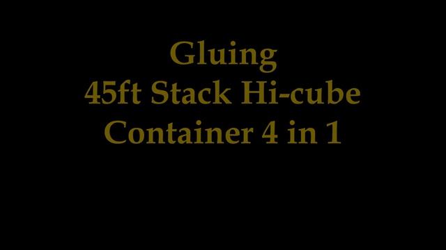 Build Your Own Free Printable 45ft Hi Cube Stack 4 in 1 Shipping Containers (N Scale model)