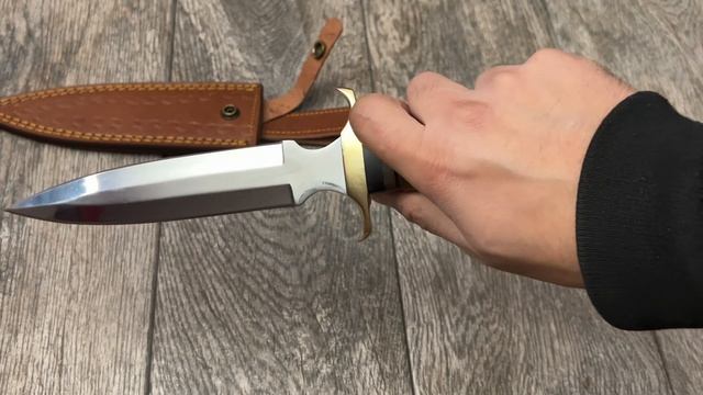 ASH DJ53 Handmade Hunting Dagger Knife 440c steel 12 Inches Mirror Finished
