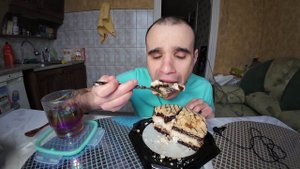 МУКБАНГ НАРЕЗКИ ЛУЧШЕЕ - ТОРТ MIREL ШОКОЛАДНЫЙ ТОФФИ / CAKE / MUKBANG ASMR АСМР 05. 02. 2025