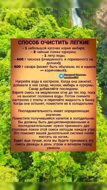 способ очистить лёгкие... #безтаблеток #медицина #здоров #здоровье #зож #рецепт #народнаямедицина смотреть онлайн