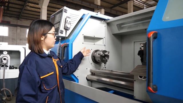 Automatic CNC Metal Lathe Machine CK6132 for Lathe Threading смотреть онлайн