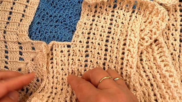 Креативный ЖАКЕТ 2 часть , вязание крючком по схеме , crochet vest  ( №376)