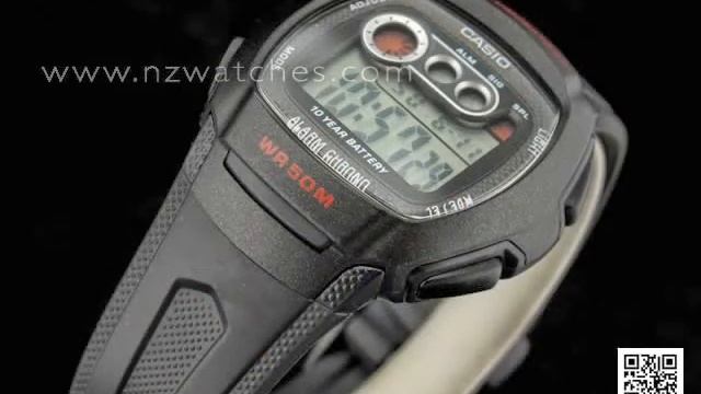 Casio Alarm 50M 10 Year battery Digital Watch W-210-1CV, W210 смотреть онлайн