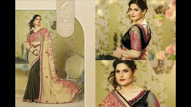 Actress in Saree - Serine Khan Beautiful saree collection смотреть онлайн