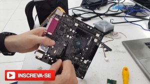Reparo Placa Mãe Asrock Q1900B-ITX - Sistema de proteção da placa funcionou! QUEIMADO