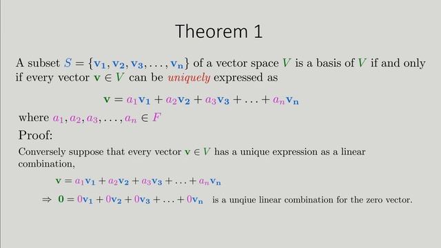 Lecture 3: Spans Linear Combinations Linear Independence Basis and Dimension