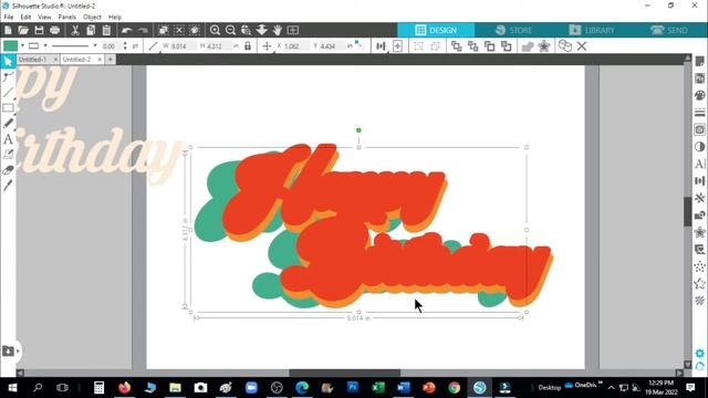 LAYERED CAKE TOPPER DESIGN I TEXT EFFECT I SILHOUETTE STUDIO I CAMEO 4 I RVC DESIGN смотреть онлайн