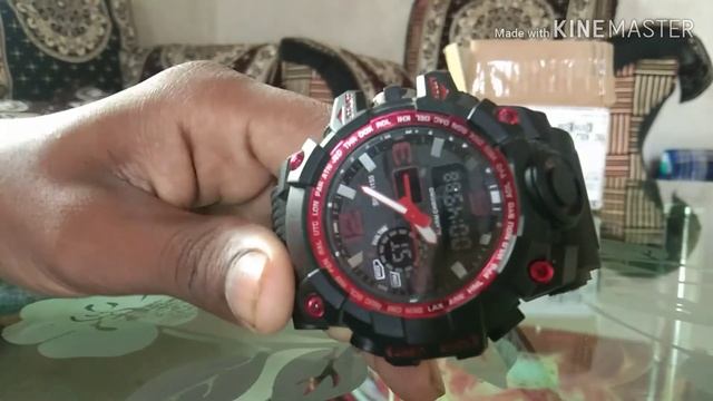 Skmei Analog-Digital Black Dial Men's Watch - 1155-Red Unboxing смотреть онлайн