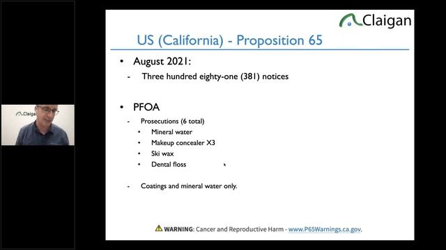 Claigan Webinar - Global PFAS Regulation смотреть онлайн