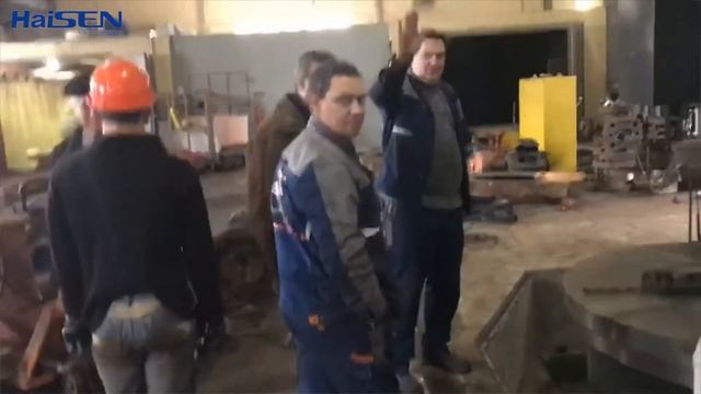 Customized CK5225 Double Columns Vertical Lathe Machine in Russian Installation смотреть онлайн