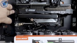 SUPORTE de PLACA de VÍDEO ARGB COOLMOON GT8 - BARATO, BONITO e FUNCIONAL -  UNBOXING e INSTALAÇÃO!