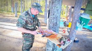 ЛАГЕРЬ НА ОЗЕРЕ СЯМОЗЕРО! КРУПНЫЙ ОКУНЬ ГОТОВ К БОЮ!