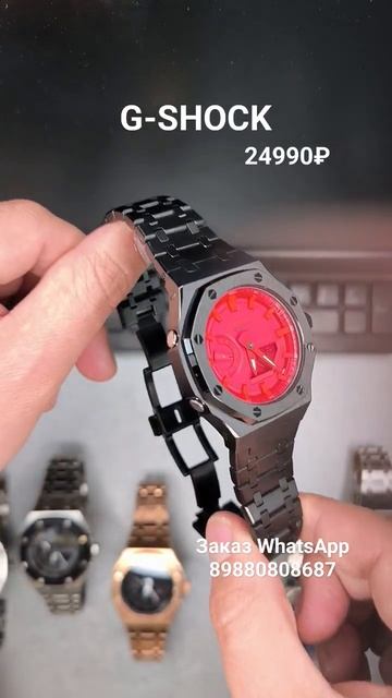 ЧЕРНЫЕ НА КРАСНОМ G-SHOCK GA-2100 #gshockcustom #ga2100 #watch смотреть онлайн