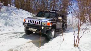 СТРАШНО СКОЛЬЗКИЙ подъём. Hummer, BMW, Chevrolet Tahoe, Тагаз, Mitsubishi Pajero Sport, Нива, УАЗ