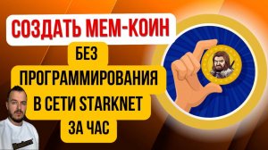 Создать мем-коин без программирования в сети Starknet за час #мемкоин #starknet #криптовалюта