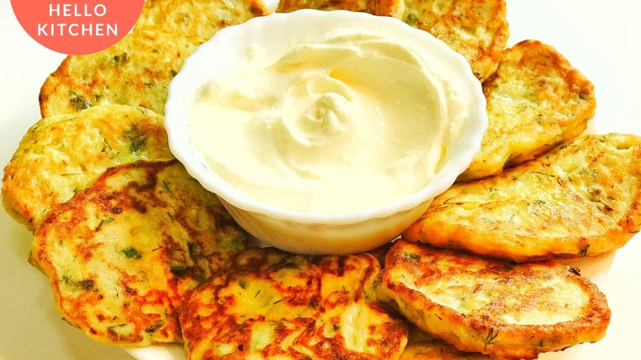 Кабачковые оладьи ПП рецепты (оладьи из кабачков) смотреть онлайн