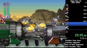 Mega Man X4 Zero 99% Speedruns in 45:55 (PS)(US)